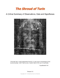 A Critical Summary of Observations, Data and Hypotheses