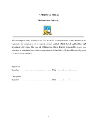 Approval Form