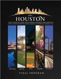 Final Program Mayor’S Letter