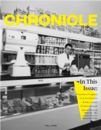 In This Issue: Projects in Progress East End Stories Scribe Launch Archives Report Annual General Meeting / BC Jewish History Research Prize