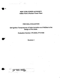Fire Seal Evaluation.Rvso Revision 1