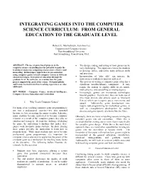 Integrating Games Into the Computer Science Curriculum: from General Education to the Graduate Level