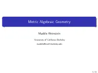 Metric Algebraic Geometry