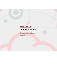 Oracle Cloud Infrastructure Getting Started Guide 4 Table of Contents
