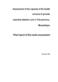 Final Report of the Needs Assessment