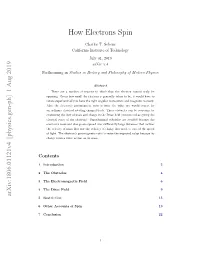 How Electrons Spin