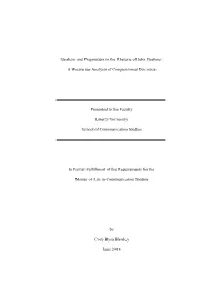 Idealism and Pragmatism in the Rhetoric of John Boehner