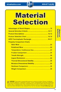 Material Selection Selection