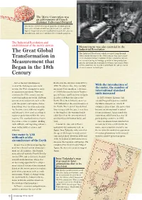 The Great Global Transformation in Measurement That Began In