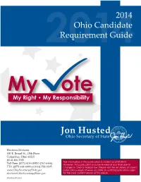 2014 Ohio Candidate Requirement Guide