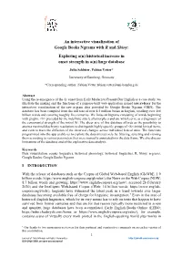 An Interactive Visualization of Google Books Ngrams with R and Shiny