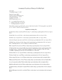 Annotated Checklist of Birds of Griffith Park