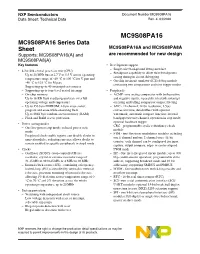 MC9S08PA16 Series Data