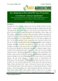 Zero Budgeting in Diversified Hill Agro-Ecosystems Swati Mehtaand1 and Ranjeet Singh Bochalya1 1 Phd
