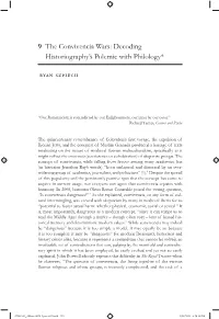 9 the Convivencia Wars: Decoding Historiography's Polemic With