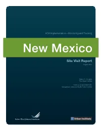 ACA Implementation—Monitoring and Tracking New Mexico