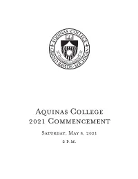 Commencement 2021.Indd