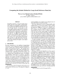 Computing the Schulze Method for Large-Scale Preference Data Sets