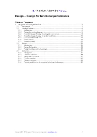 Design for Functional Performance