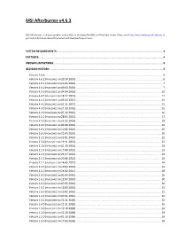 MSI Afterburner V4.6.3