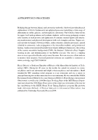 Astrophysics Processes