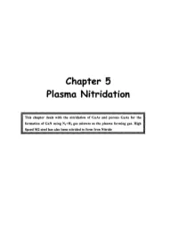 Chapter 5 Plasma Nitridation