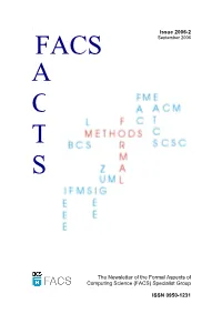 FACS FACTS Newsletter