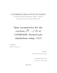Montecarlo Simulations Using GRID