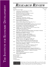 Research Review 2010