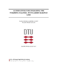 Alternatives for Upgrading the Nykøbing Falster - Puttgarden Railway Line