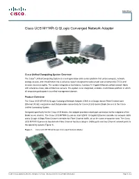 Cisco UCS M71KR-Q Qlogic Converged Network Adapter