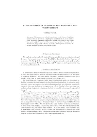 Class Numbers of Number Rings: Existence and Computations