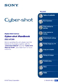 Cyber-Shot Handbook
