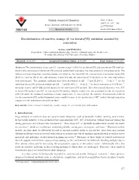 Decolorization of Reactive Orange 16 Via Ferrate(VI) Oxidation Assisted by Sonication