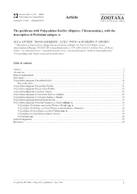(Diptera: Chironomidae), with The