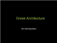 Greek Architecture