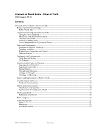Lifework of David Bohm - River of Truth Will Keepin, Ph.D