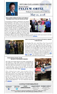 May 21 Weekly Report