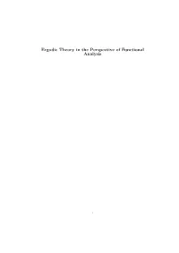 Ergodic Theory in the Perspective of Functional Analysis