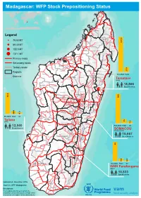 Madagascar: WFP Stock Prepositioning Status