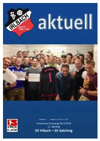 SV Irlbach – SV Salching