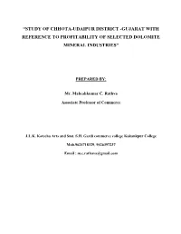 Article of Dolomite Mr. Maheshbhai Rathva
