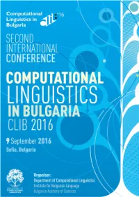CLIB 2016 Proceedings