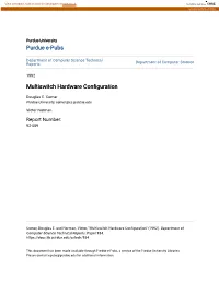 Multiswitch Hardware Configuration