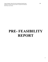 Pre- Feasibility Report