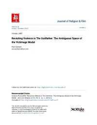 Revisiting Violence in the Godfather: the Ambiguous Space of the Victimage Model