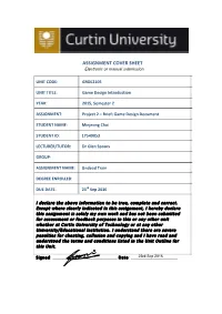 ASSIGNMENT COVER SHEET Electronic Or Manual Submission