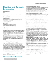 Electrical and Computer Engineering 1