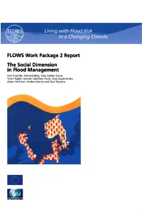FLOWS Work Package 2 Report the Social Dimension in Flood Management