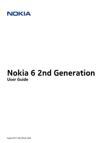 Nokia 6 2Nd Generation User Guide